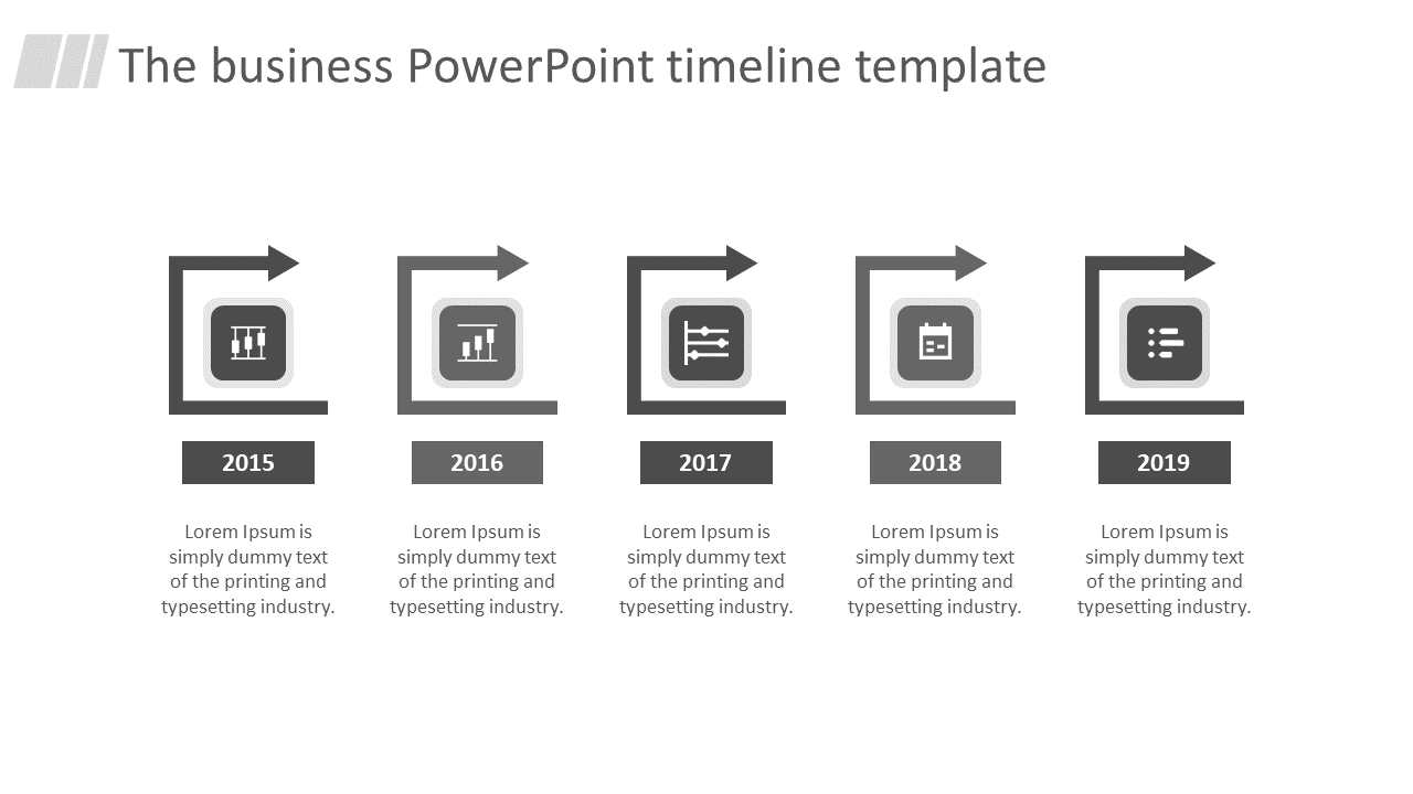 powerpoint timeline template-5-grey